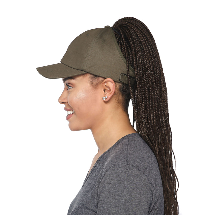 Culture Cap -Satin Lined Backless baseball cap with a Tangle free