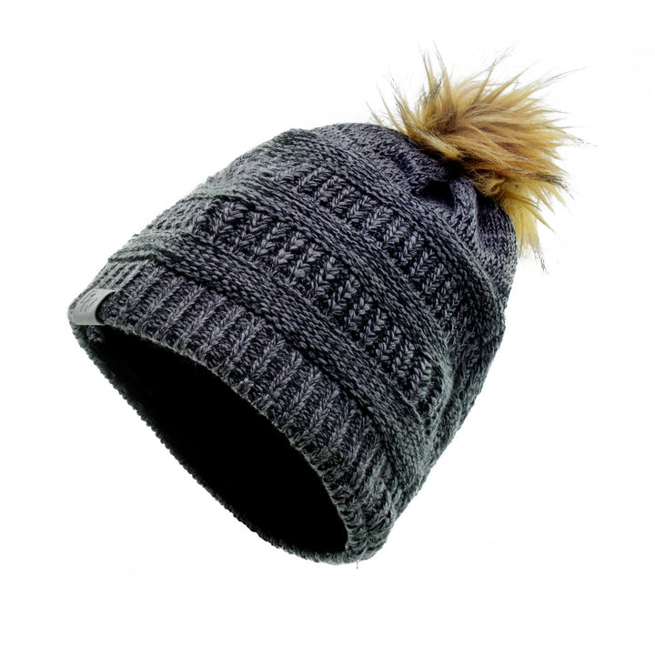 Winter Hat | Satin Lined | Detachable Pom Pom | Charcoal  display picture 3